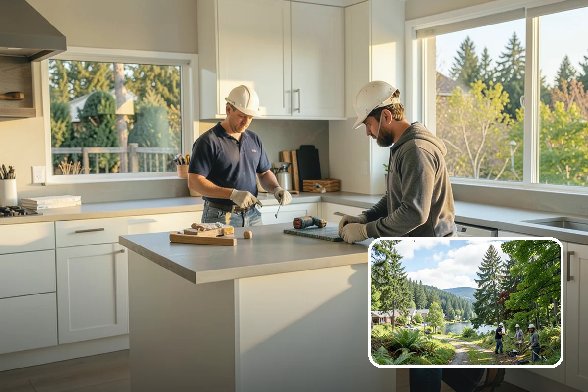 Roof Framing in Lake Forest Park, King County, WA - Engineered for regional wind and snow loads