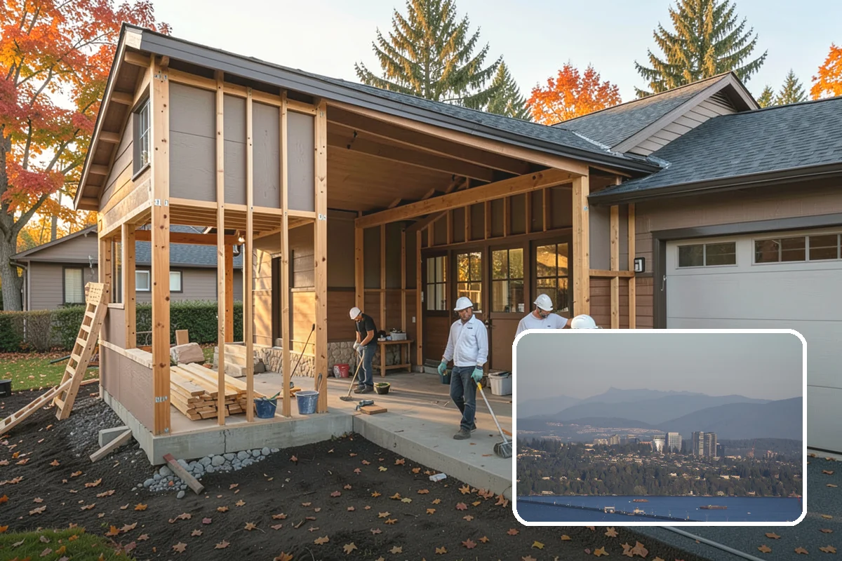 Roof Framing in Medina, King County, WA - Engineered for regional wind and snow loads