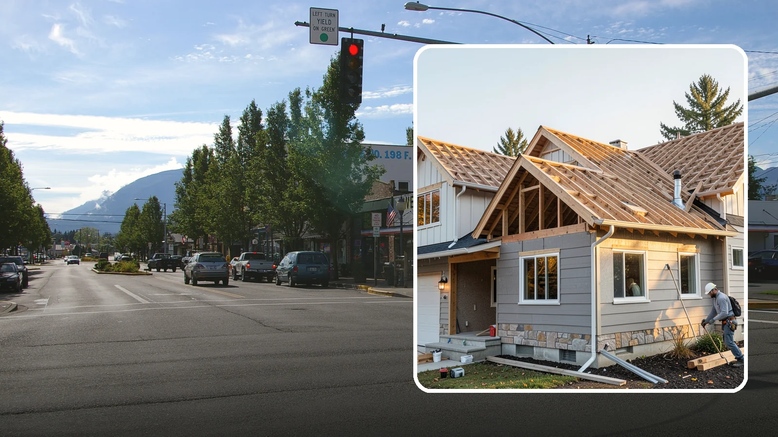 Roof Framing in North Bend, King County, WA - Structural roof framing engineered to carry Northwest rain, wind, and snow loads on new builds and additions.