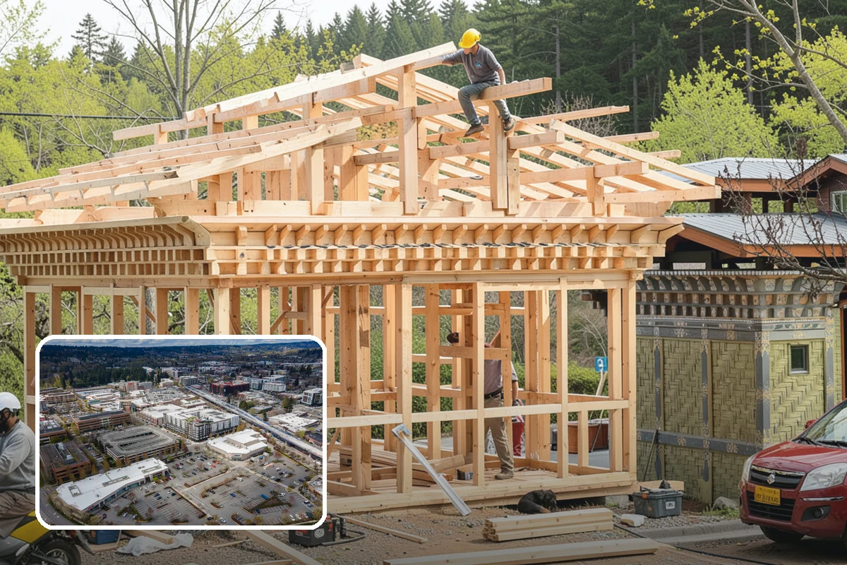 Roof Framing in Redmond, King County, WA - Engineered for regional wind and snow loads