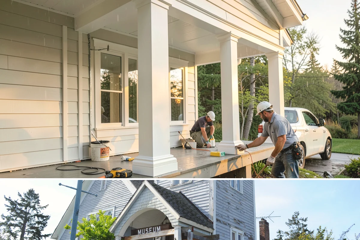 Roof Framing in Steilacoom, Pierce County, WA - Framing in drier weather keeps lumber protected and the schedule moving toward a dried-in roof.
