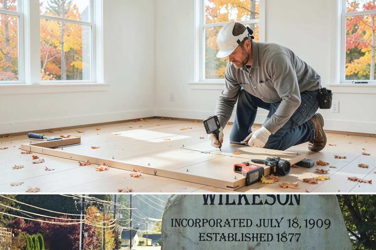 Roof Framing in Wilkeson, Pierce County, WA - Framing in drier weather keeps lumber protected and the schedule moving toward a dried-in roof.