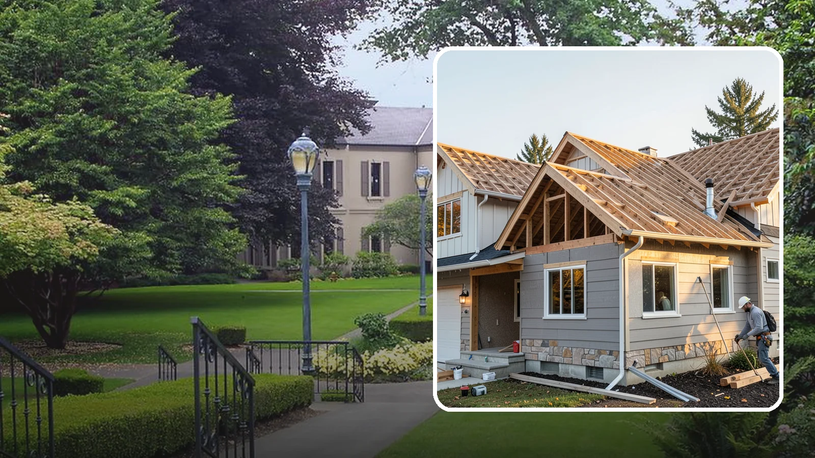 Roof Framing in Woodinville, King County, WA - Structural roof framing engineered to carry Northwest rain, wind, and snow loads on new builds and additions.