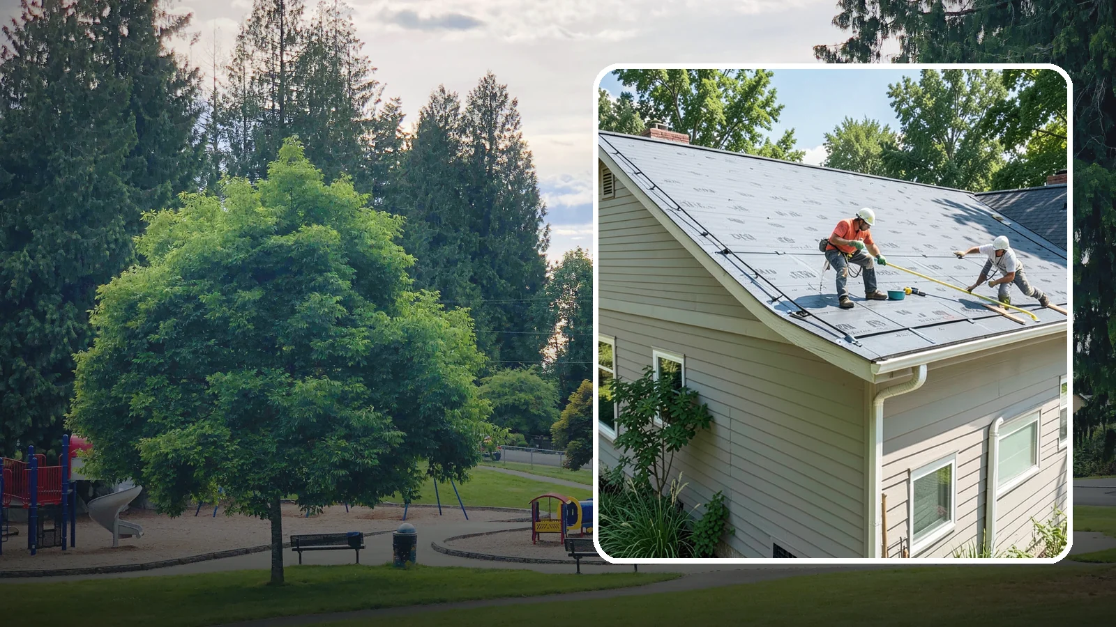 Roof Installation in Bonney Lake, Pierce County, WA - A complete new roof system installed with the underlayment, ventilation, and flashing Northwest weather demands.