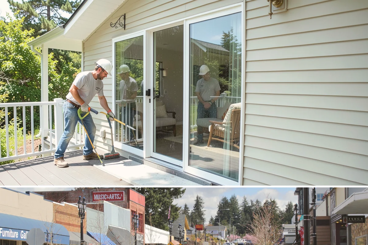 Roof Installation in Bothell, King County, WA - Dry summer weather offers the best conditions for adhesion and a clean, uninterrupted install.