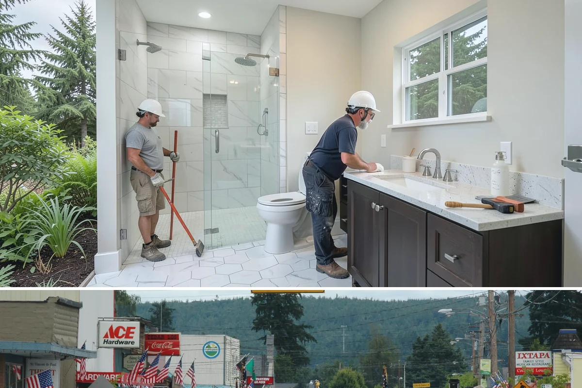 Roof Installation in Carnation, King County, WA - Dry summer weather offers the best conditions for adhesion and a clean, uninterrupted install.