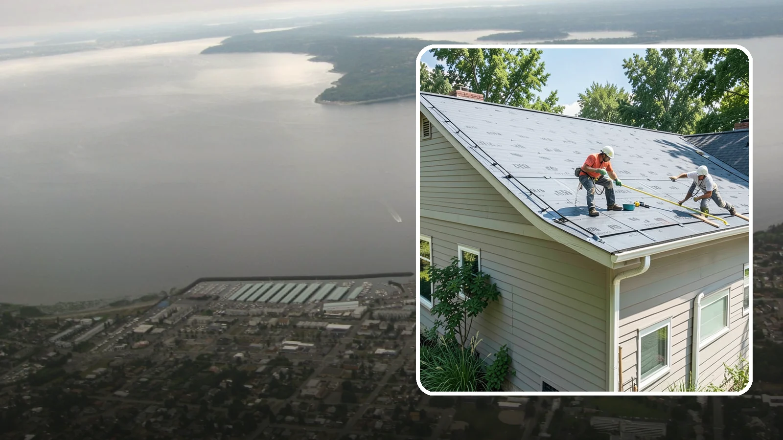 Roof Installation in Des Moines, King County, WA - A complete new roof system installed with the underlayment, ventilation, and flashing Northwest weather demands.