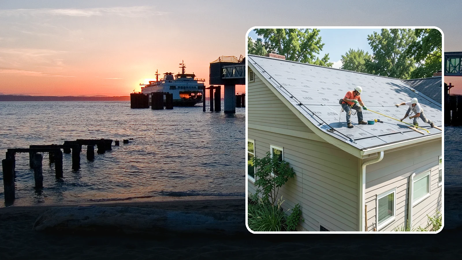 Roof Installation in Edmonds, Snohomish County, WA - A complete new roof system installed with the underlayment, ventilation, and flashing Northwest weather demands.