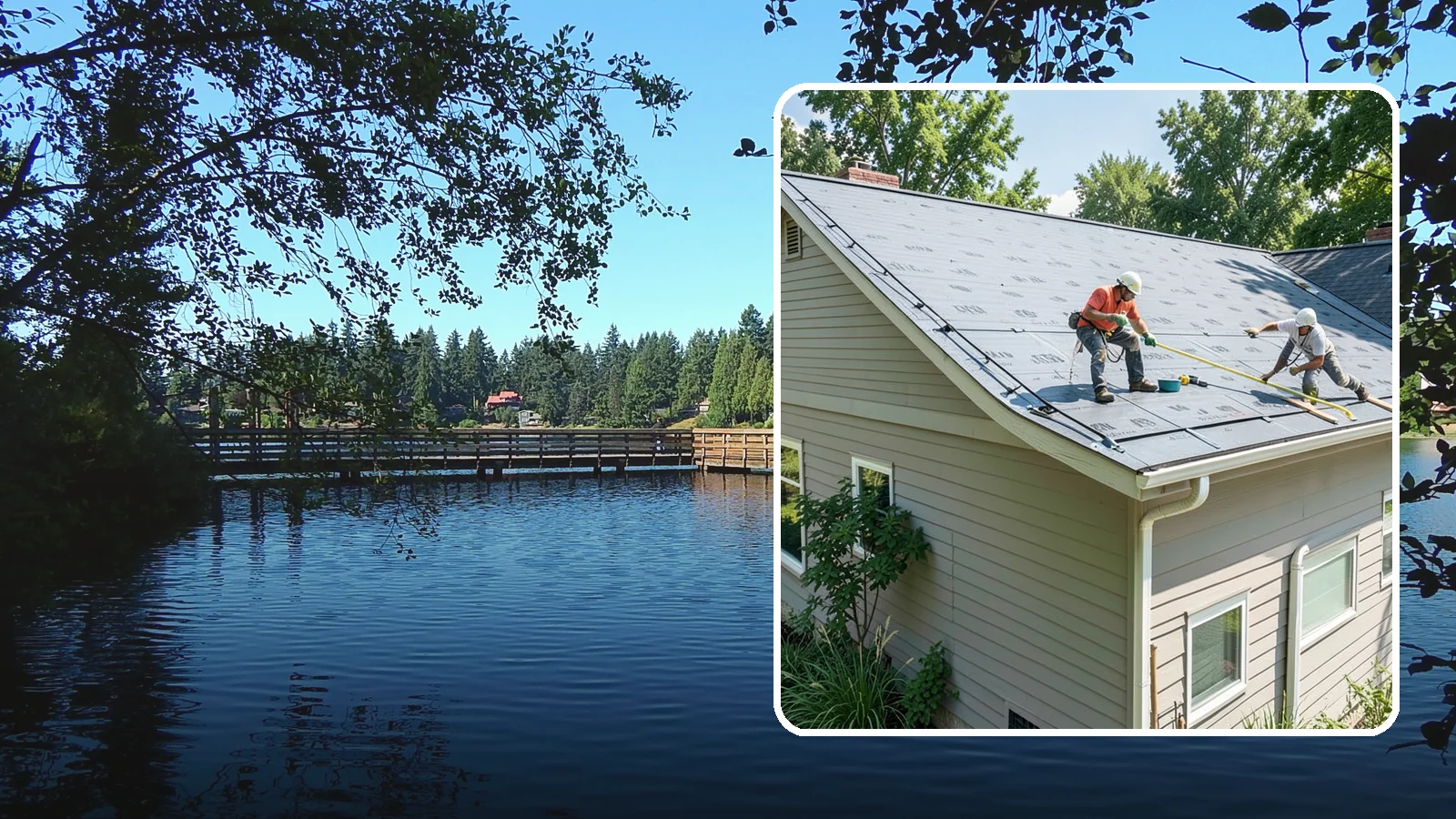 Roof Installation in Federal Way, King County, WA - A complete new roof system installed with the underlayment, ventilation, and flashing Northwest weather demands.