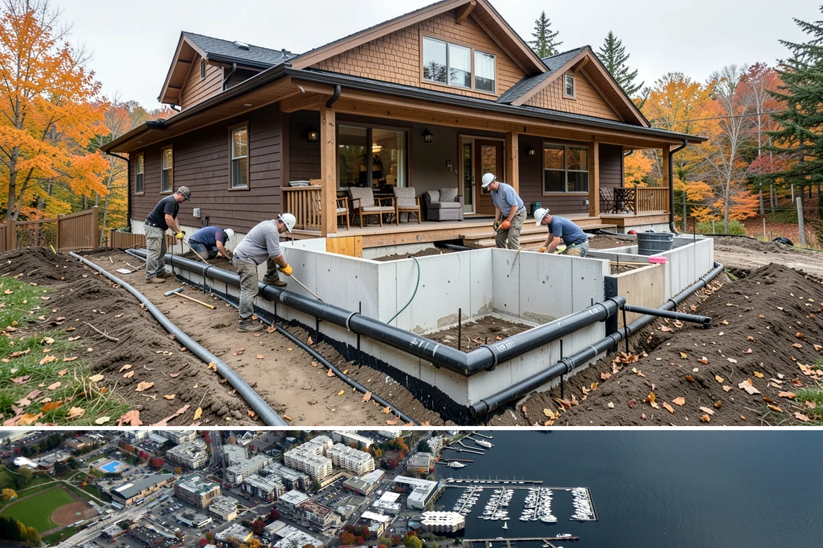 Roof Installation in Kirkland, King County, WA - Dry summer weather offers the best conditions for adhesion and a clean, uninterrupted install.