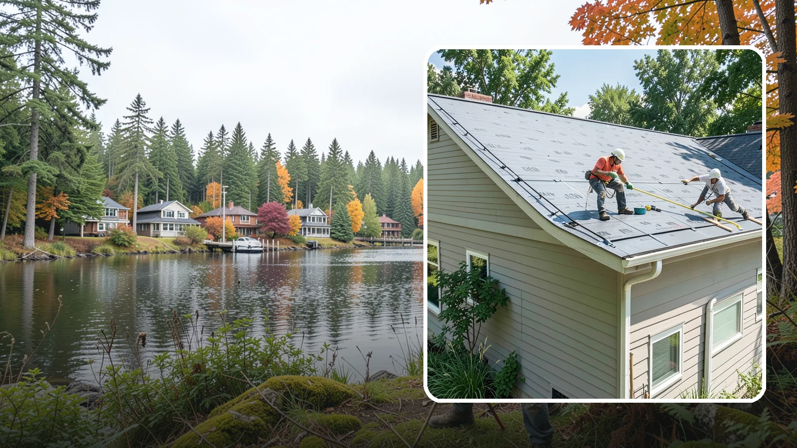 Roof Installation in La Conner, Skagit County, WA - A complete new roof system installed with the underlayment, ventilation, and flashing Northwest weather demands.