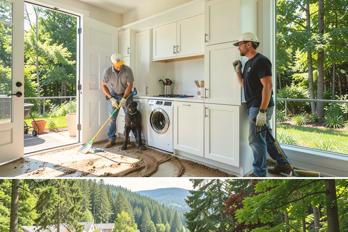 Roof Installation in Lake Forest Park, King County, WA - Dry summer weather offers the best conditions for adhesion and a clean, uninterrupted install.