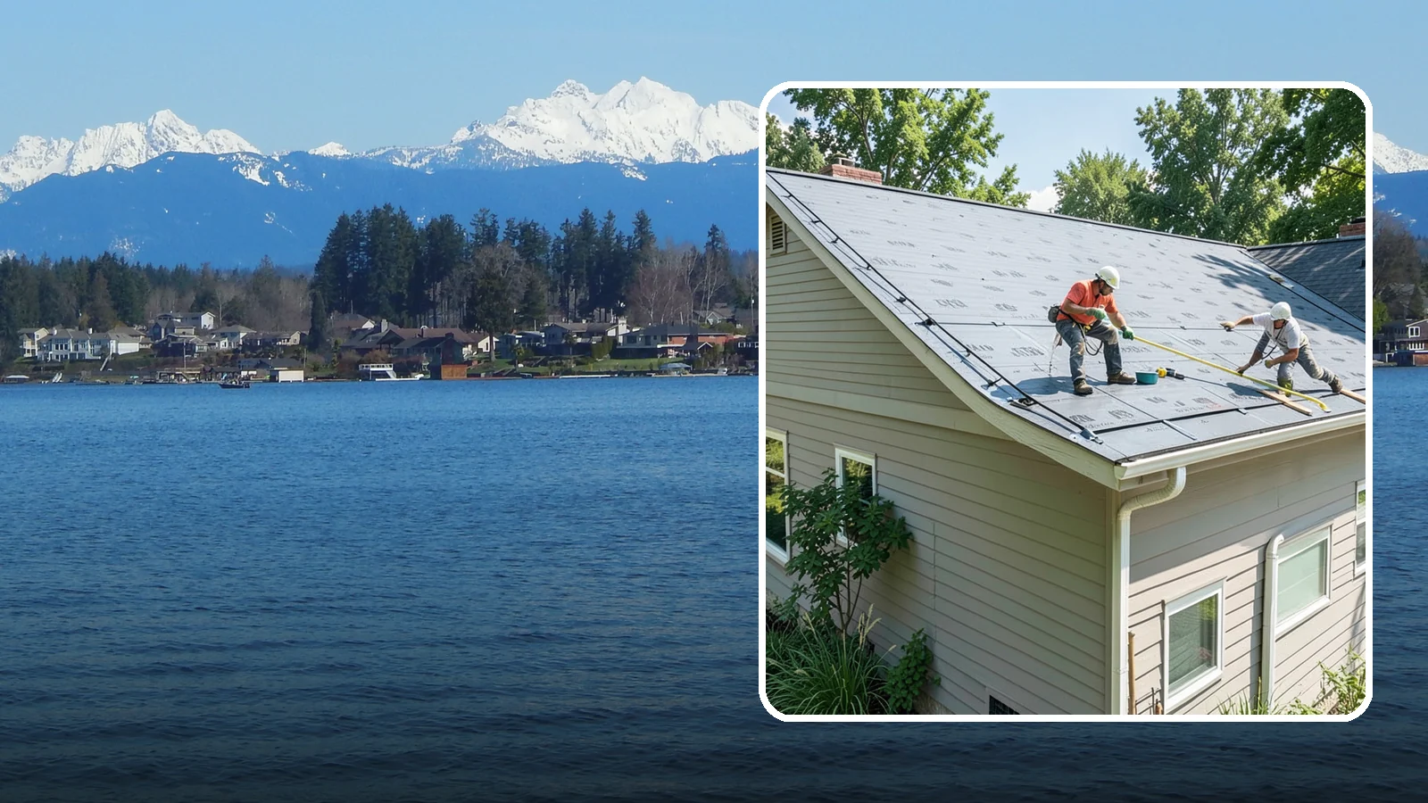 Roof Installation in Lake Stevens, Snohomish County, WA - A complete new roof system installed with the underlayment, ventilation, and flashing Northwest weather demands.
