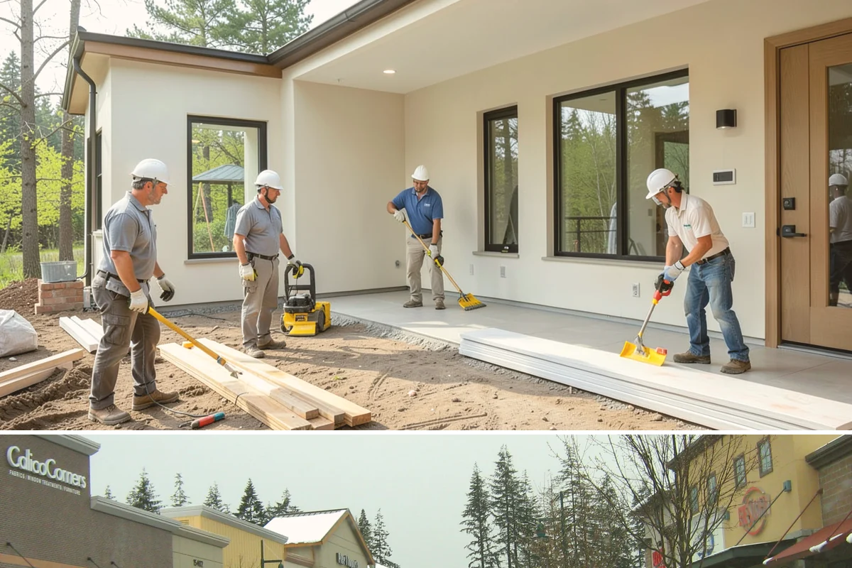 Roof Installation in Mill Creek, Snohomish County, WA - Dry summer weather offers the best conditions for adhesion and a clean, uninterrupted install.