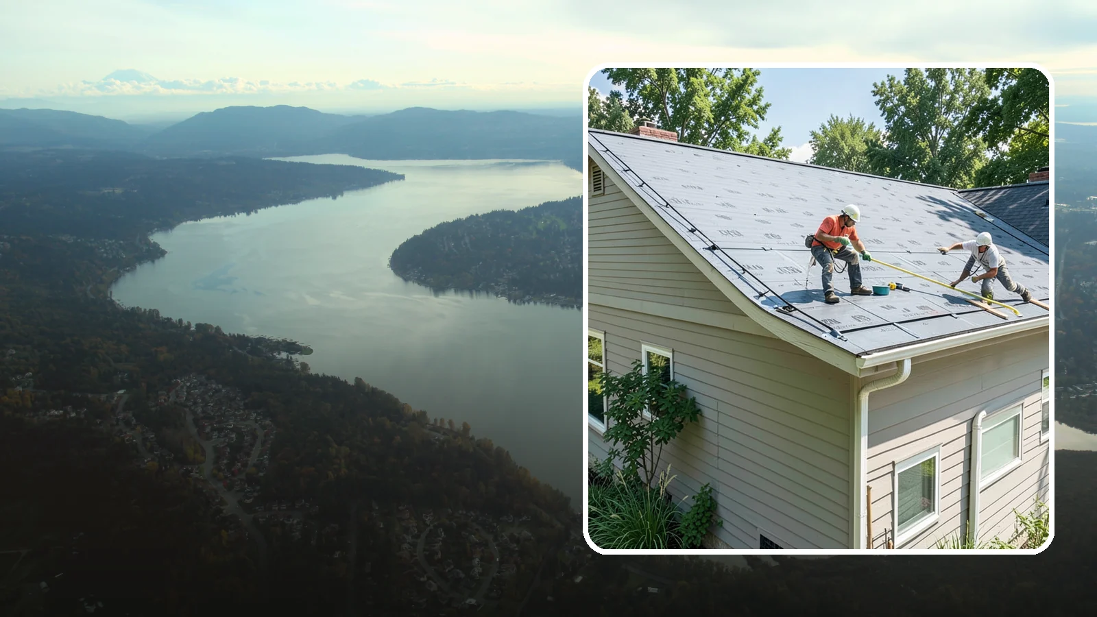 Roof Installation in Sammamish, King County, WA - A complete new roof system installed with the underlayment, ventilation, and flashing Northwest weather demands.