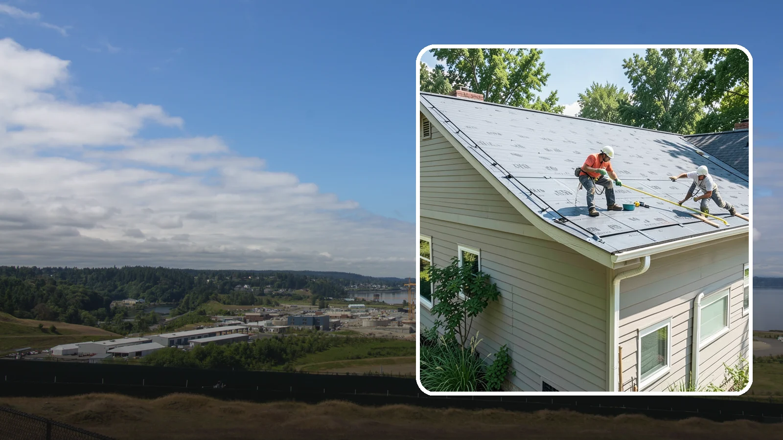 Roof Installation in University Place, Pierce County, WA - A complete new roof system installed with the underlayment, ventilation, and flashing Northwest weather demands.