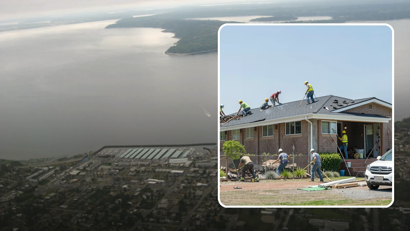 Roof Replacement in Des Moines, King County, WA - A full roof replacement that removes your worn roof and installs a durable new system built for PNW rain.