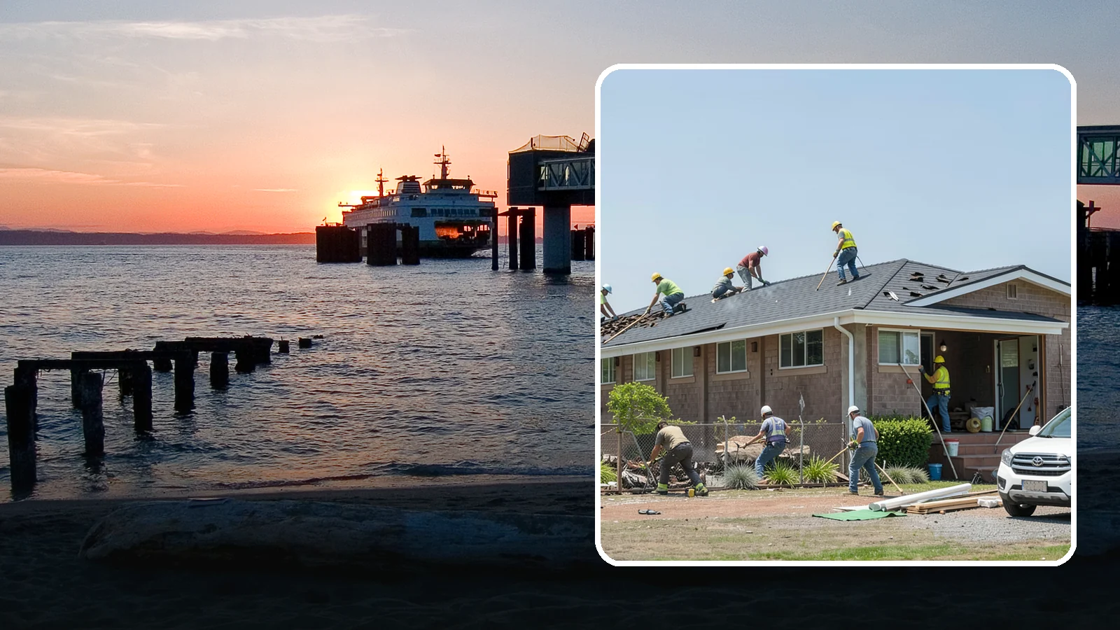 Roof Replacement in Edmonds, Snohomish County, WA - A full roof replacement that removes your worn roof and installs a durable new system built for PNW rain.