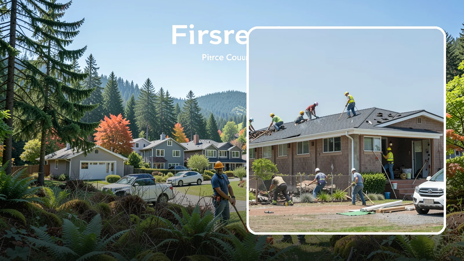 Roof Replacement in Fircrest, Pierce County, WA - A full roof replacement that removes your worn roof and installs a durable new system built for PNW rain.