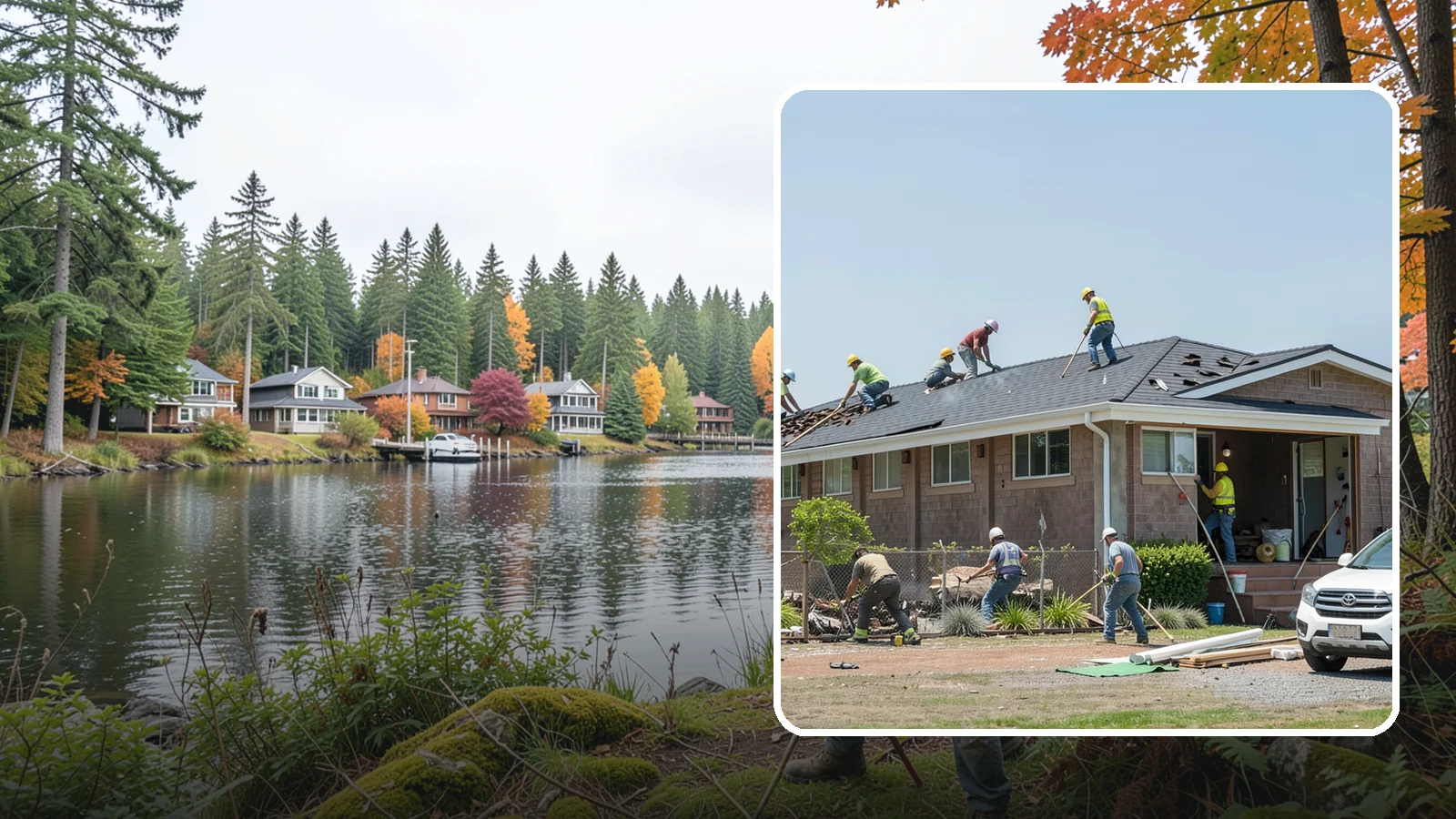 Roof Replacement in La Conner, Skagit County, WA - A full roof replacement that removes your worn roof and installs a durable new system built for PNW rain.