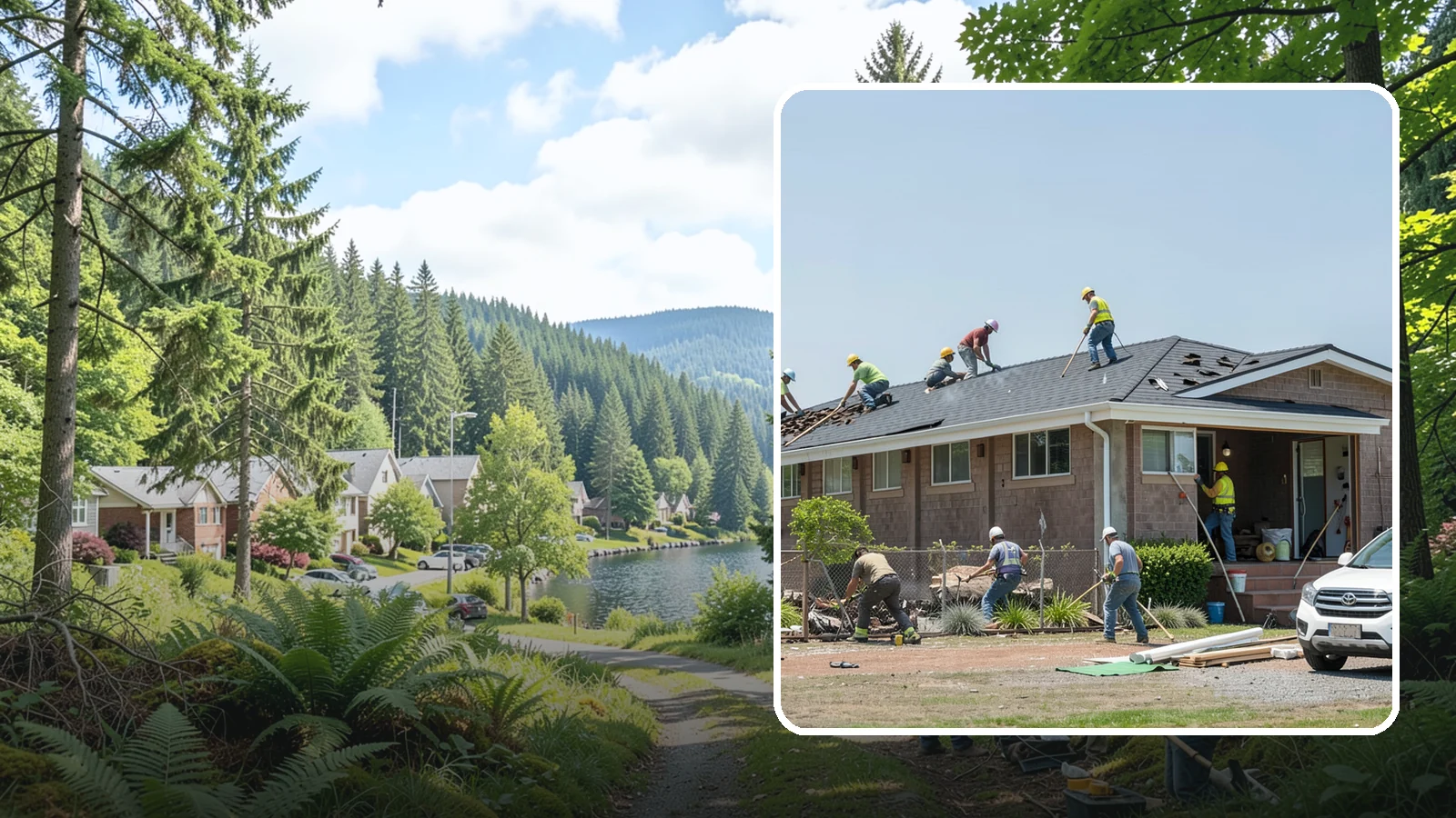 Roof Replacement in Lake Forest Park, King County, WA - A full roof replacement that removes your worn roof and installs a durable new system built for PNW rain.