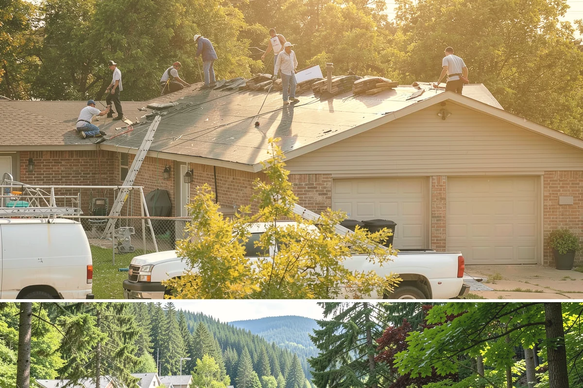 Roof Replacement in Lake Forest Park, King County, WA - Summer scheduling keeps the deck dry during tear-off and ensures proper shingle sealing.