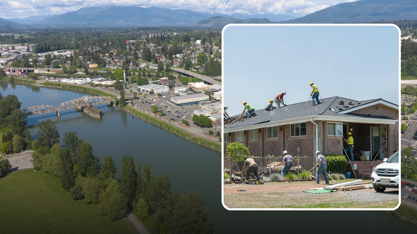 Roof Replacement in Mount Vernon, Skagit County, WA - A full roof replacement that removes your worn roof and installs a durable new system built for PNW rain.