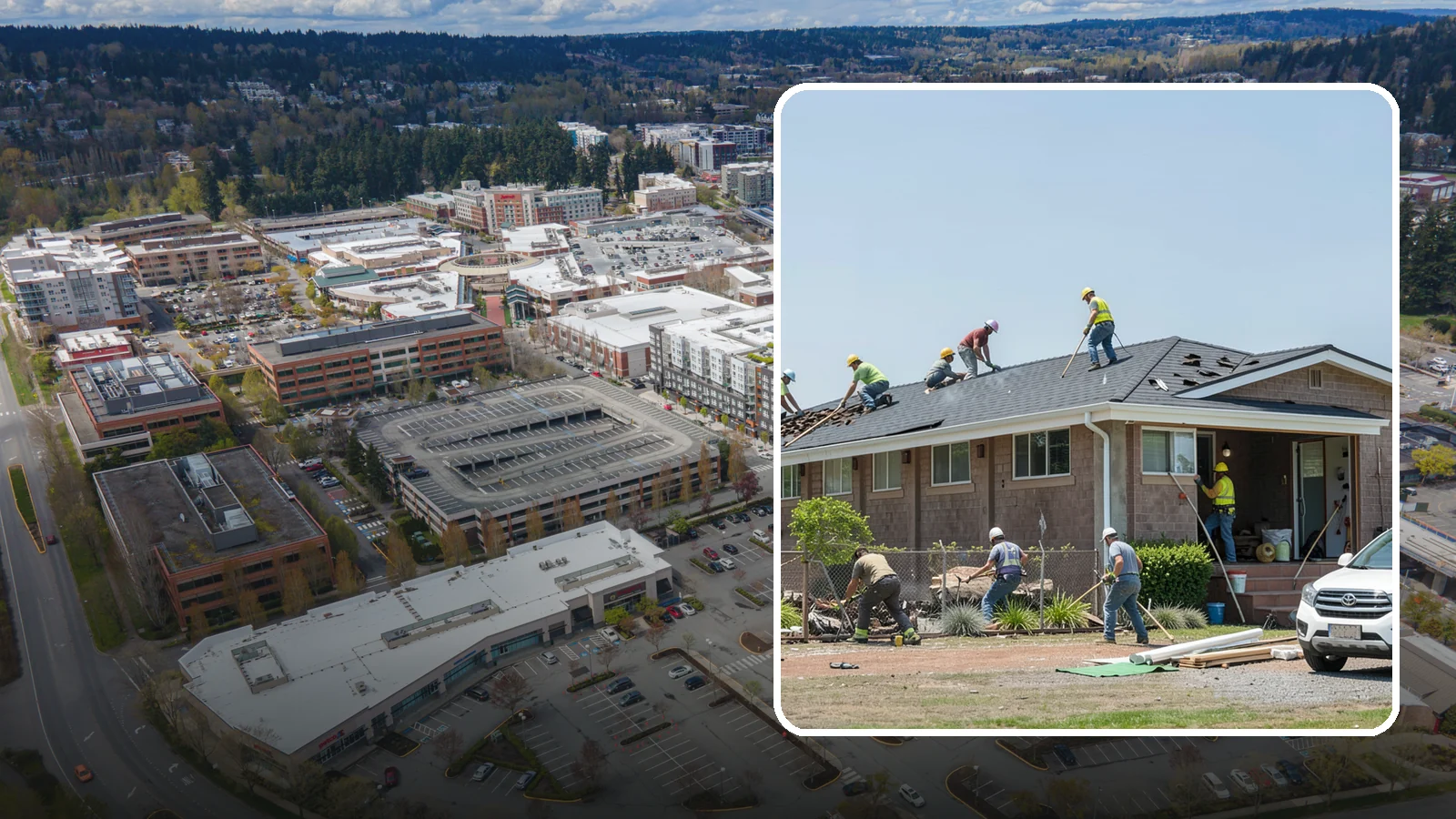 Roof Replacement in Redmond, King County, WA - A full roof replacement that removes your worn roof and installs a durable new system built for PNW rain.