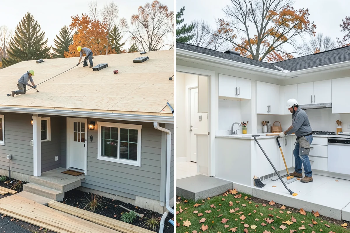 Roof Replacement in Roy, Pierce County, WA - Remove the old roofing down to the deck