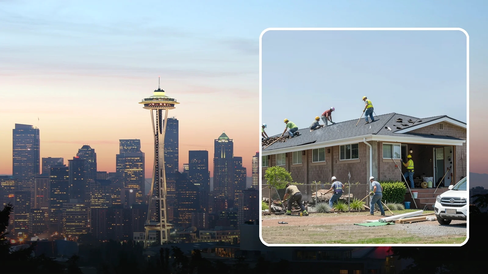 Roof Replacement in Seattle, King County, WA - A full roof replacement that removes your worn roof and installs a durable new system built for PNW rain.