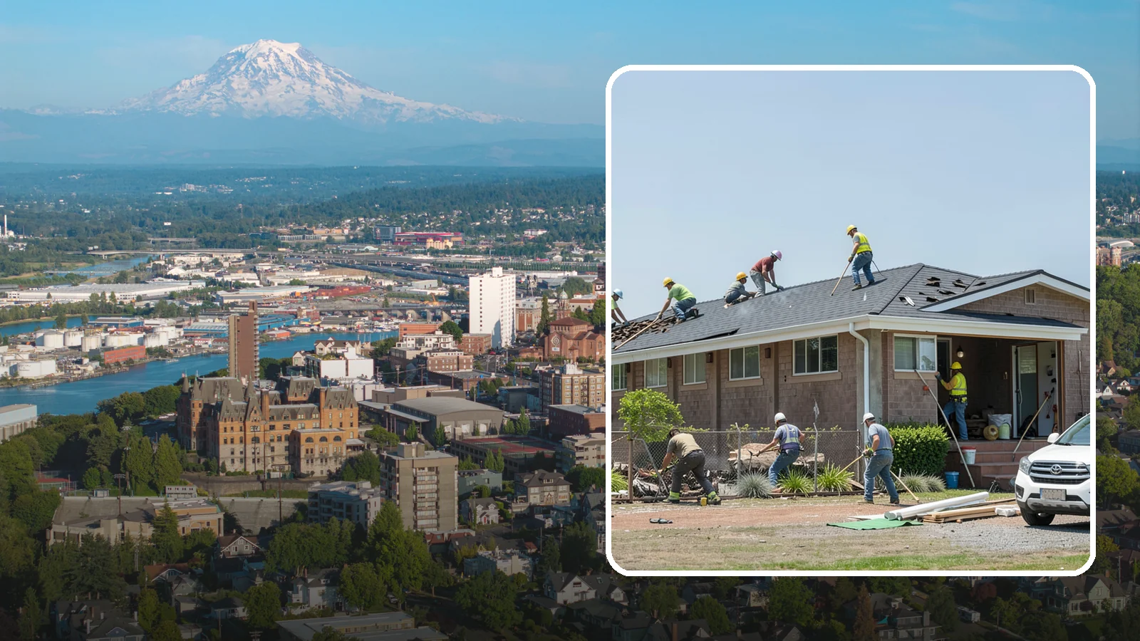 Roof Replacement in Tacoma, Pierce County, WA - A full roof replacement that removes your worn roof and installs a durable new system built for PNW rain.