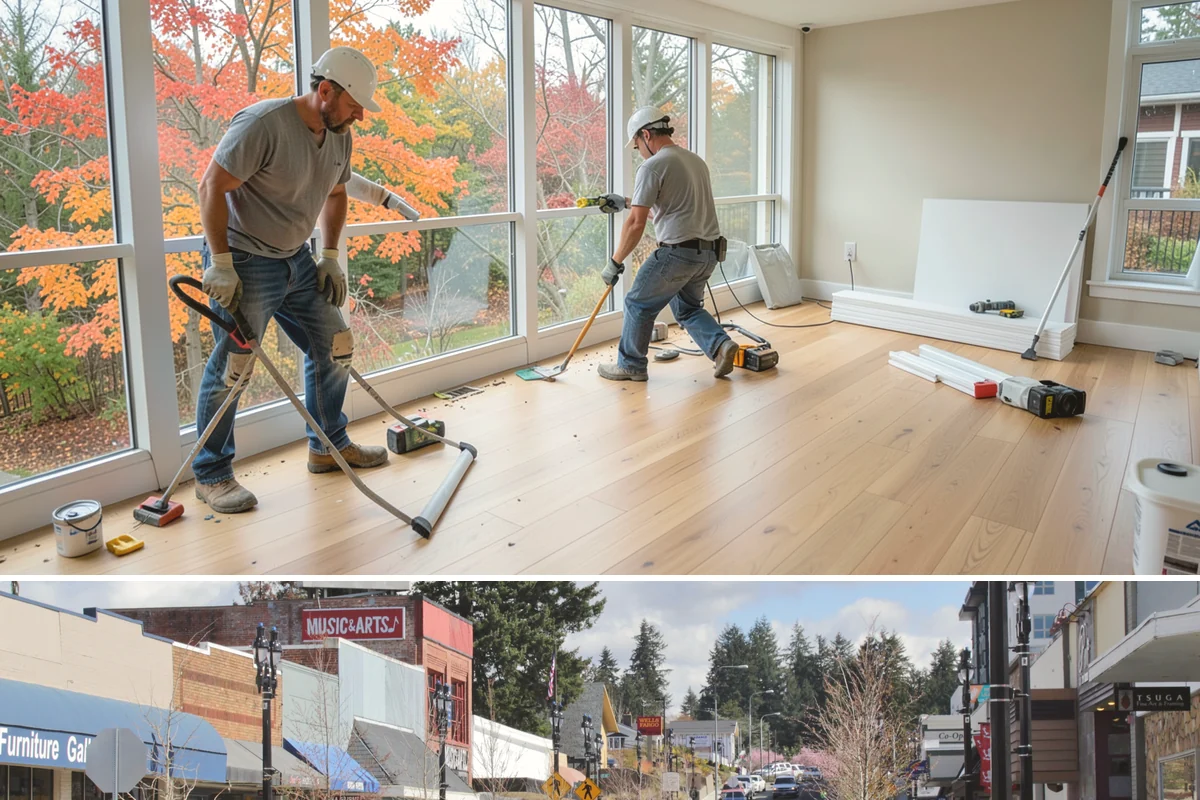 Roof Tear-Off in Bothell, King County, WA - Tear-offs are scheduled in dry weather so the exposed deck stays protected until re-covered.