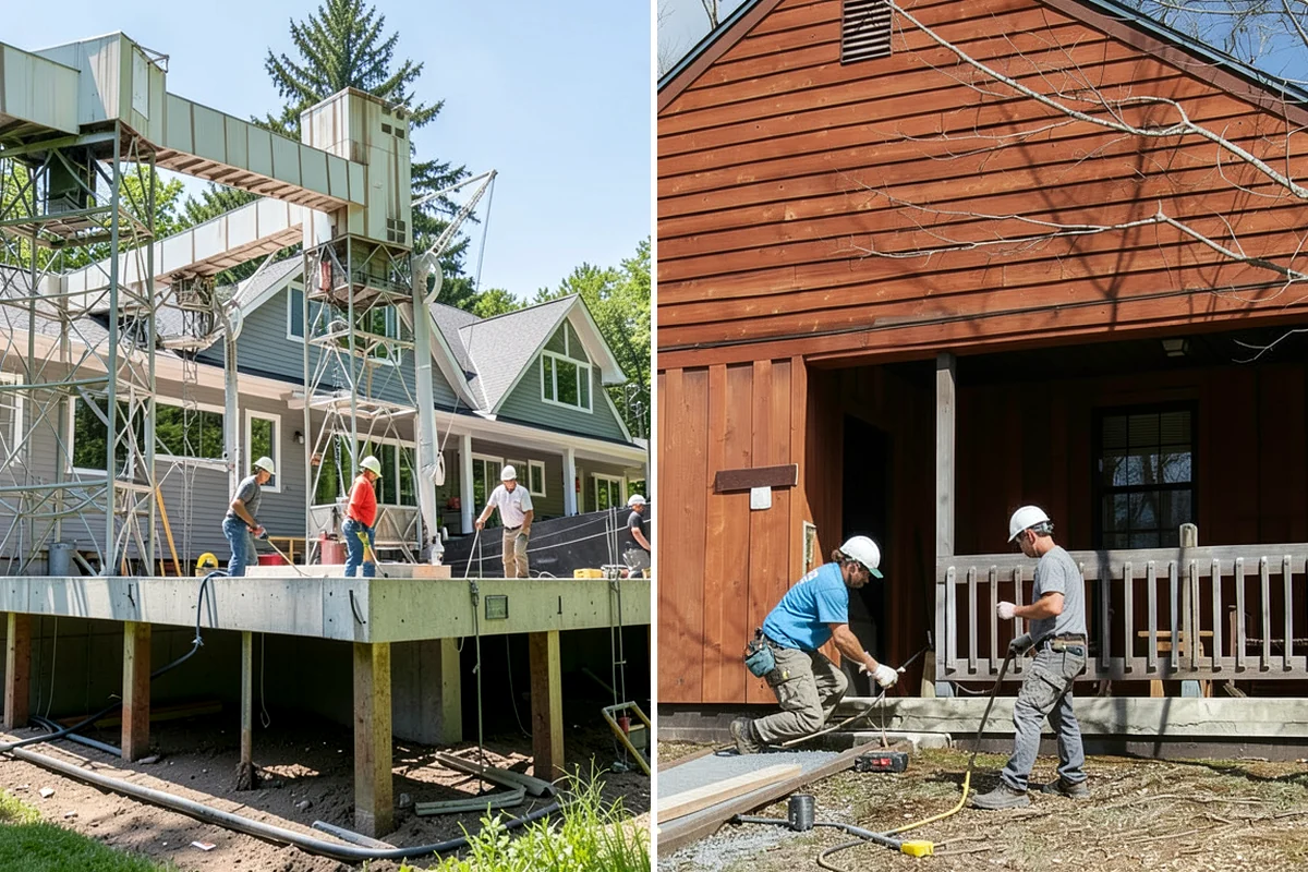 Roof Tear-Off in Puyallup, Pierce County, WA - Protect the property and set up debris containment