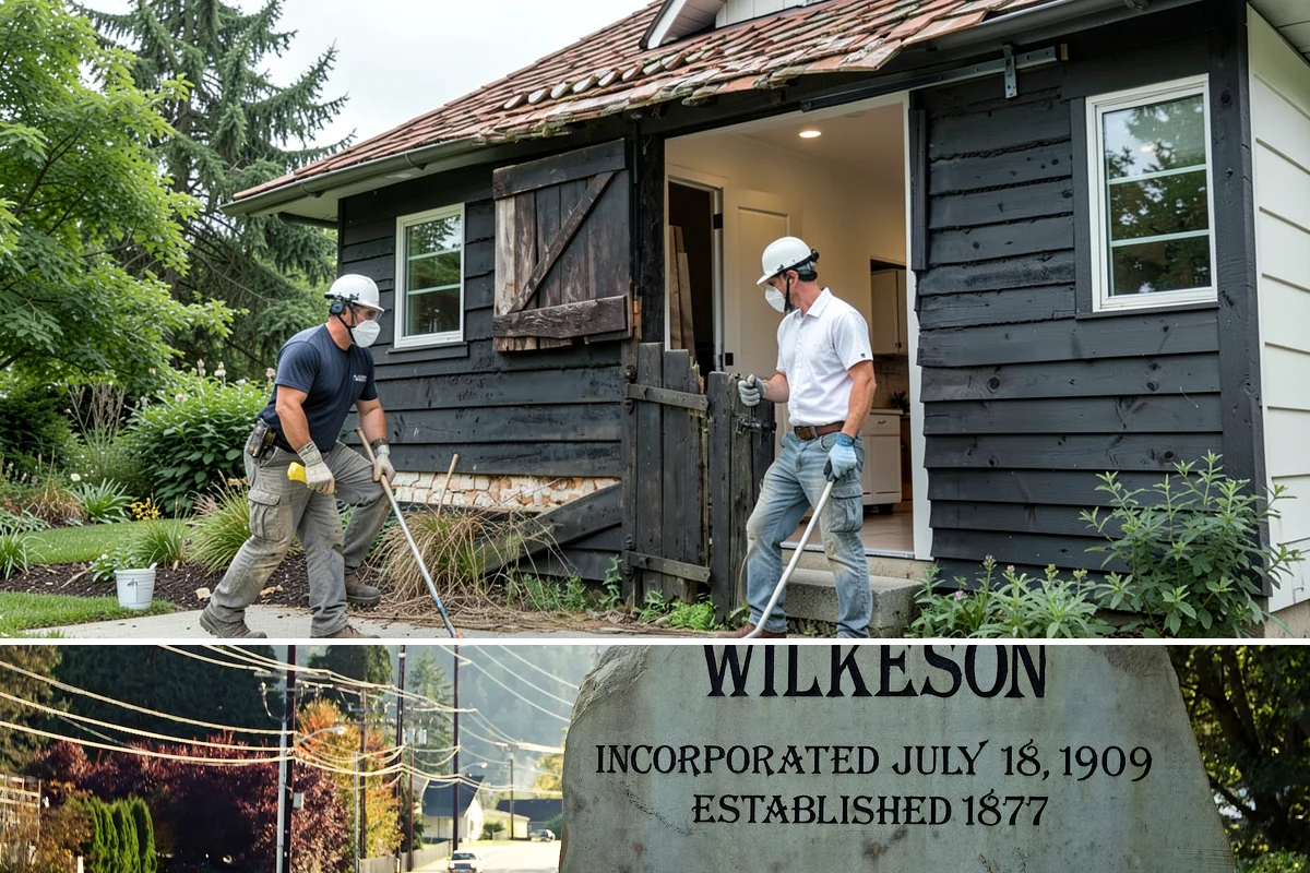 Roof Tear-Off in Wilkeson, Pierce County, WA - Tear-offs are scheduled in dry weather so the exposed deck stays protected until re-covered.