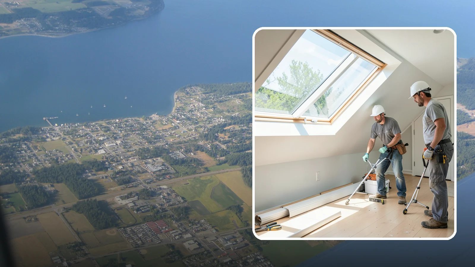 Roof Window Installation in Coupeville, Island County, WA - Larger roof windows that turn attics and top-floor rooms into bright, livable spaces.