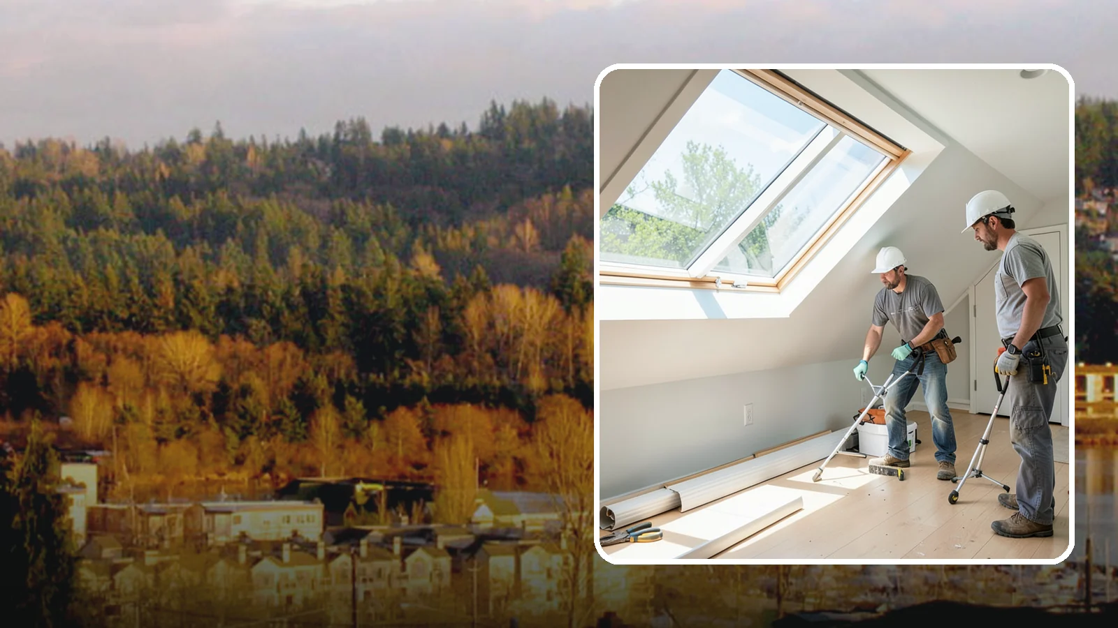 Roof Window Installation in Kenmore, King County, WA - Larger roof windows that turn attics and top-floor rooms into bright, livable spaces.