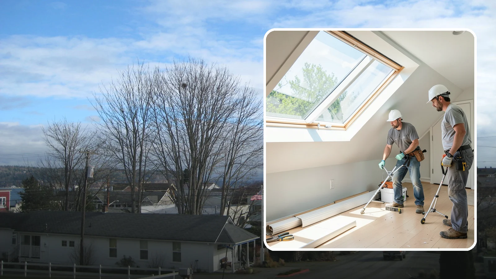 Roof Window Installation in Langley, Island County, WA - Larger roof windows that turn attics and top-floor rooms into bright, livable spaces.