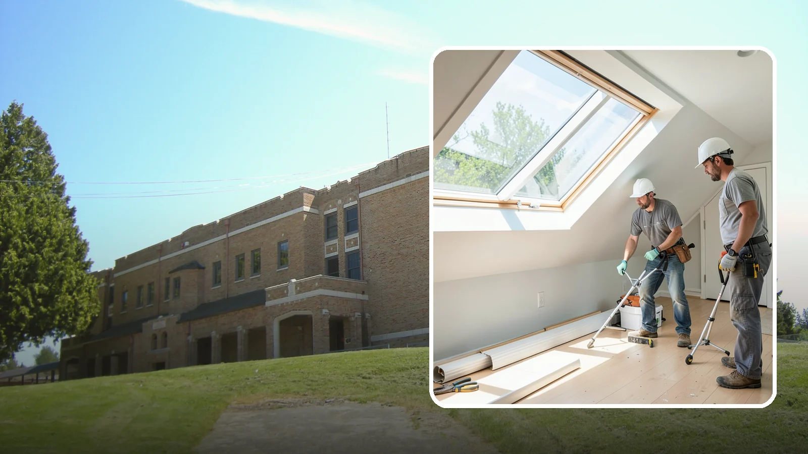 Roof Window Installation in Maple Valley, King County, WA - Larger roof windows that turn attics and top-floor rooms into bright, livable spaces.