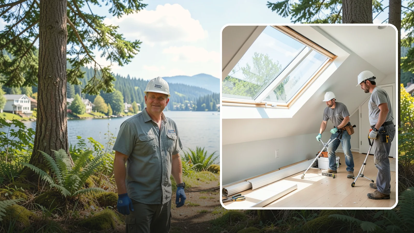 Roof Window Installation in Milton, King County, WA - Larger roof windows that turn attics and top-floor rooms into bright, livable spaces.
