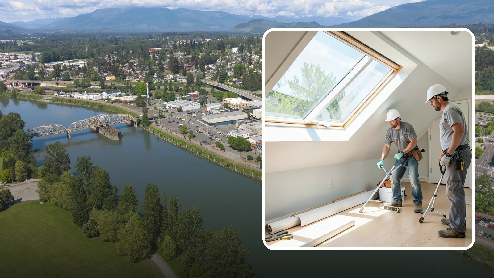 Roof Window Installation in Mount Vernon, Skagit County, WA - Larger roof windows that turn attics and top-floor rooms into bright, livable spaces.