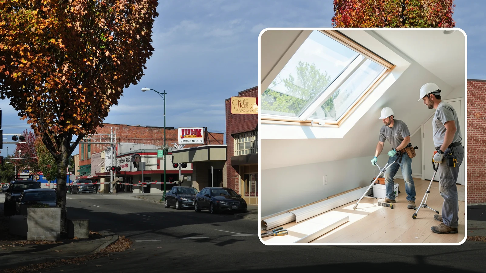 Roof Window Installation in Puyallup, Pierce County, WA - Larger roof windows that turn attics and top-floor rooms into bright, livable spaces.