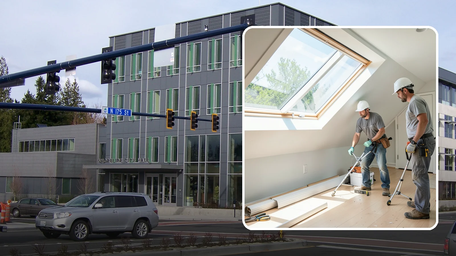 Roof Window Installation in Shoreline, King County, WA - Larger roof windows that turn attics and top-floor rooms into bright, livable spaces.