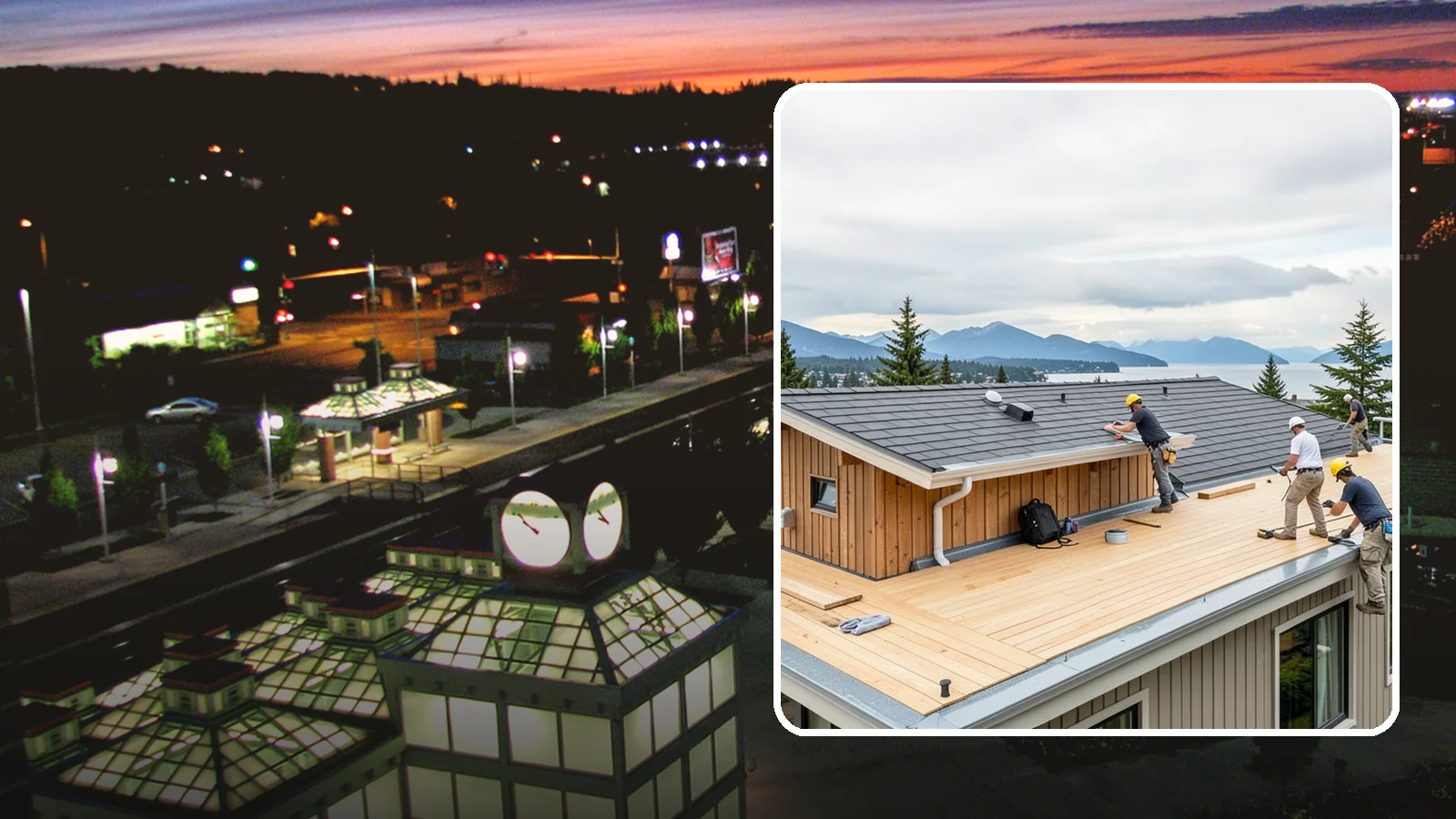 Rooftop Deck Construction in Auburn, King County, WA - Rooftop deck construction that reclaims unused roof space for panoramic Puget Sound living.