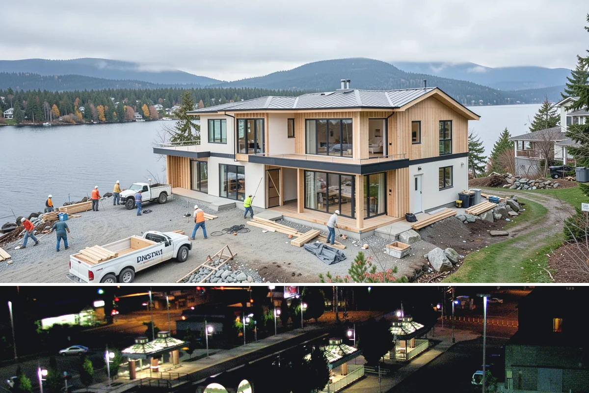 Rooftop Deck Construction in Auburn, King County, WA - Waterproofing and membrane work require the extended dry spells of summer to install and cure correctly.