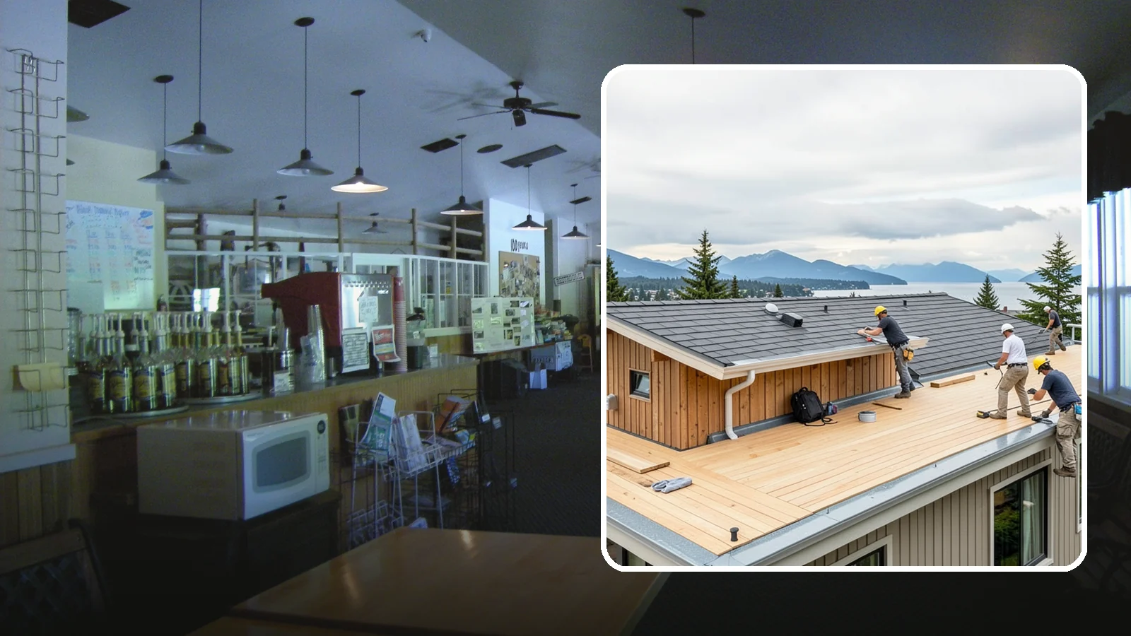 Rooftop Deck Construction in Black Diamond, King County, WA - Rooftop deck construction that reclaims unused roof space for panoramic Puget Sound living.