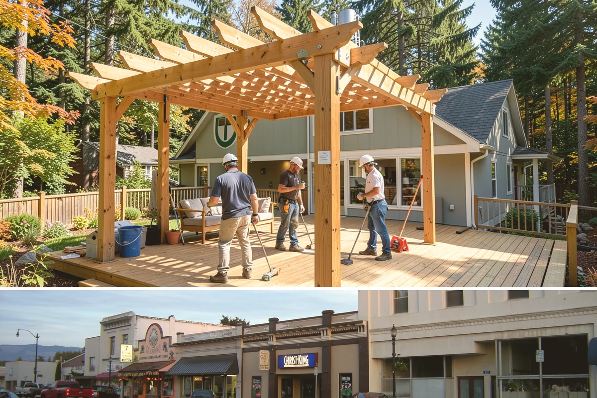 Rooftop Deck Construction in Burlington, Skagit County, WA - Waterproofing and membrane work require the extended dry spells of summer to install and cure correctly.