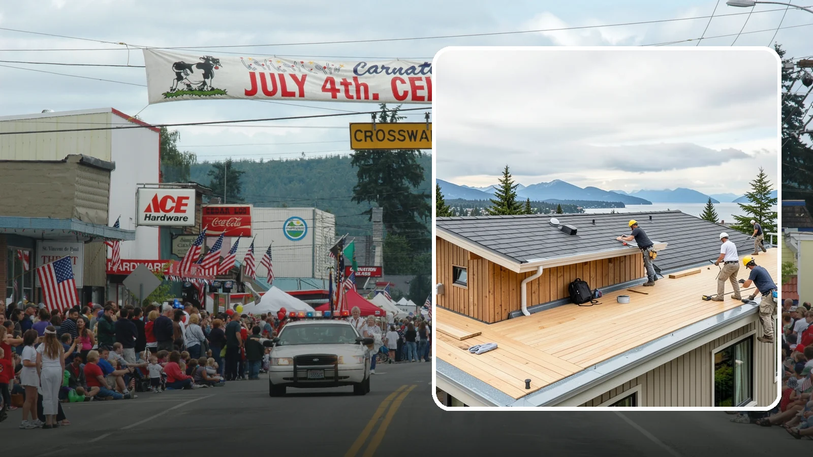 Rooftop Deck Construction in Carnation, King County, WA - Rooftop deck construction that reclaims unused roof space for panoramic Puget Sound living.