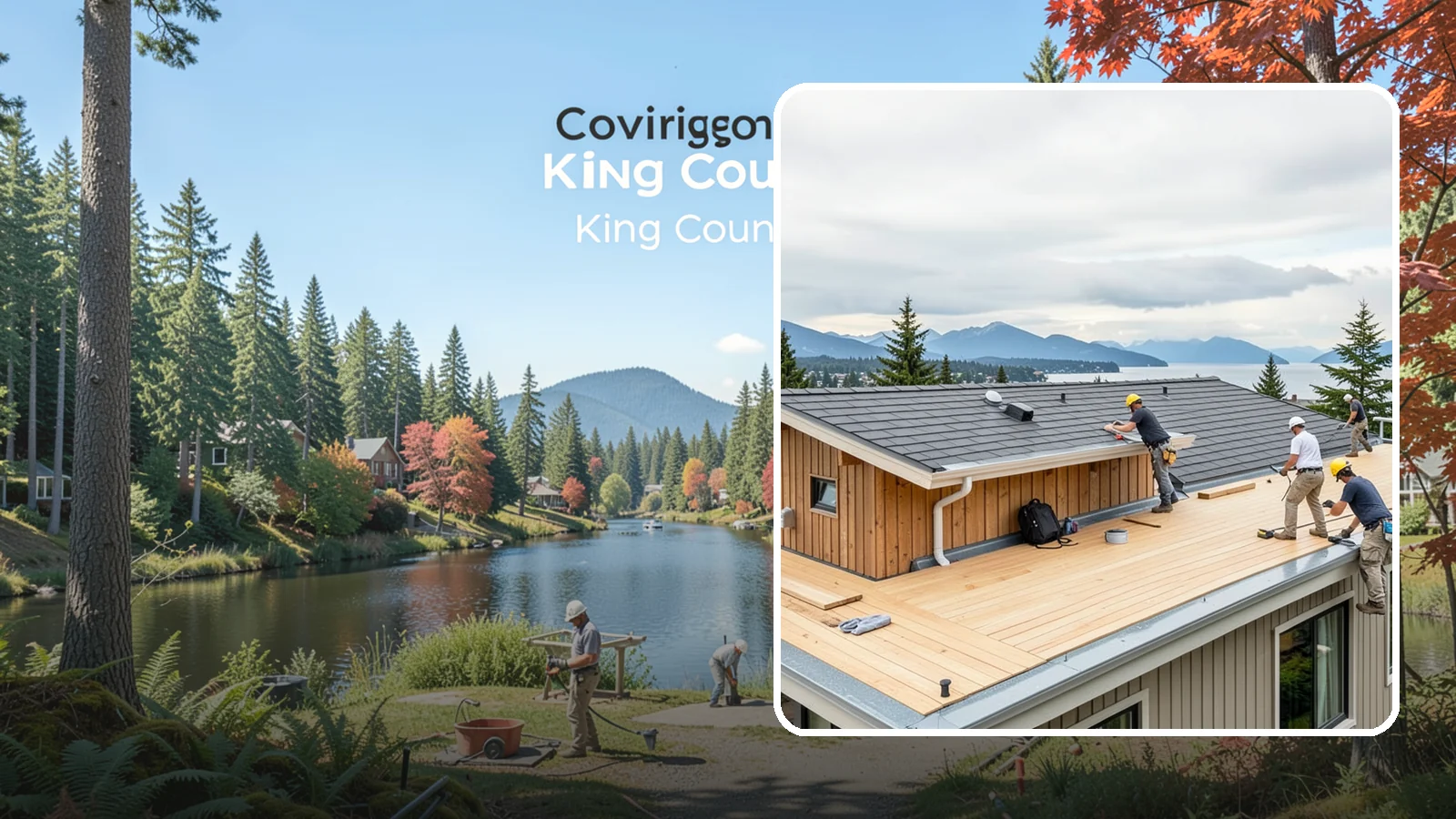 Rooftop Deck Construction in Covington, King County, WA - Rooftop deck construction that reclaims unused roof space for panoramic Puget Sound living.
