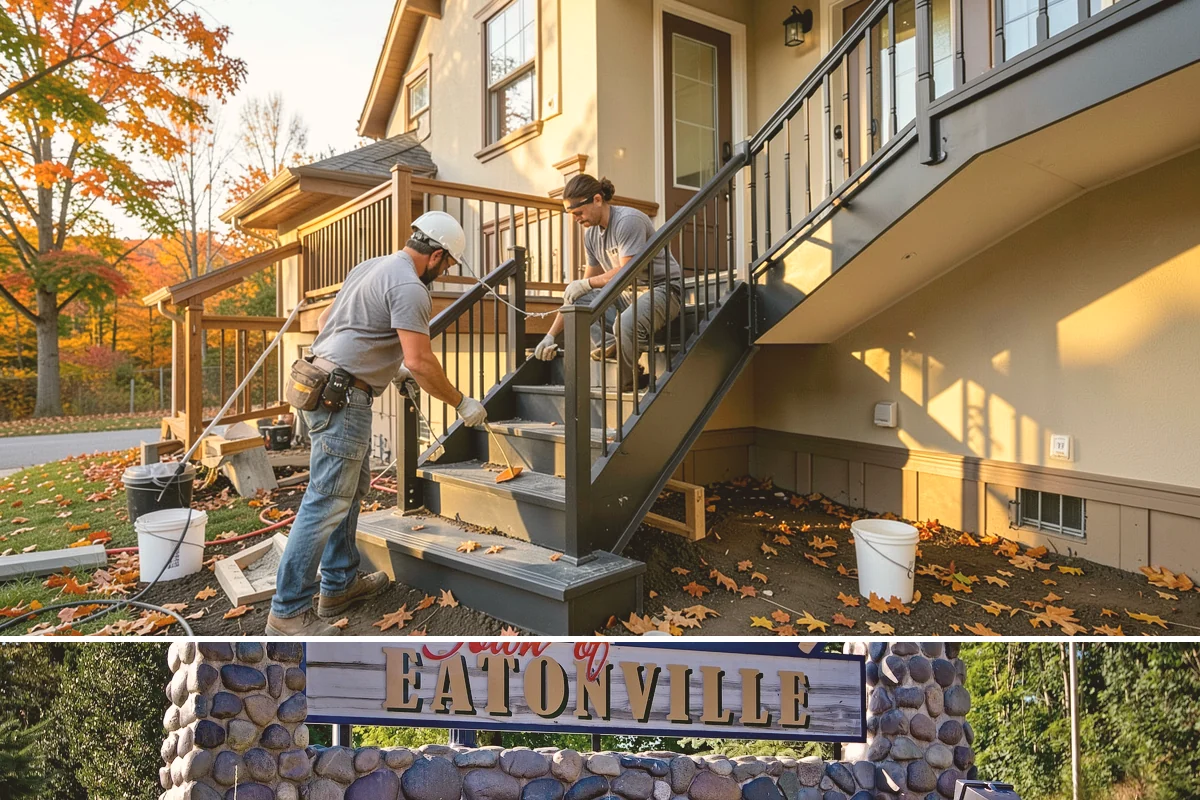 Rooftop Deck Construction in Eatonville, Pierce County, WA - Waterproofing and membrane work require the extended dry spells of summer to install and cure correctly.
