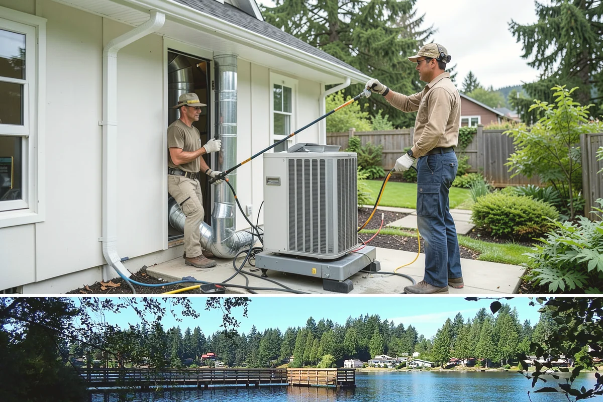 Rooftop Deck Construction in Federal Way, King County, WA - Waterproofing and membrane work require the extended dry spells of summer to install and cure correctly.